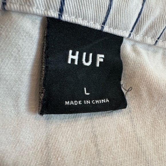 HUF Pabst Baseball Jersey PBR Heavy Twill Pinstripe Embroidered Large - Picture 13 of 13